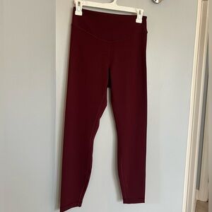Lululemon Wunder Under Smoothcover high rise tight 25” - Garnet